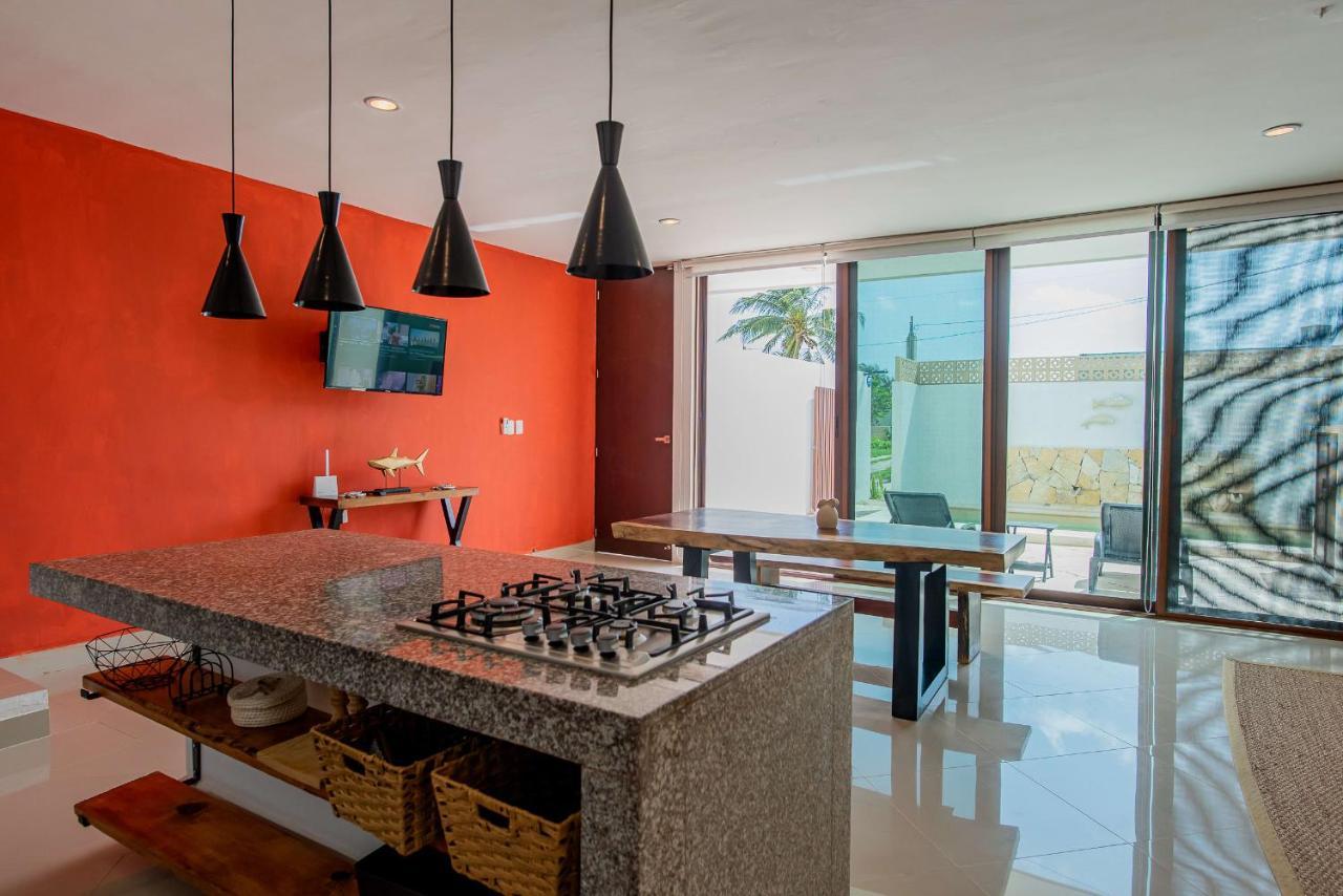 97982 New Modern Villa, Private Pool, High Internet Speed, 2 Blocks From The Beach Chicxulub Ngoại thất bức ảnh