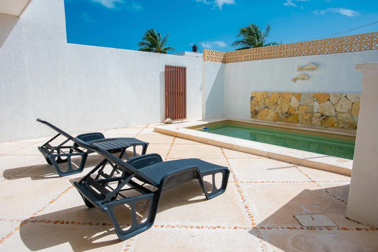 97982 New Modern Villa, Private Pool, High Internet Speed, 2 Blocks From The Beach Chicxulub Ngoại thất bức ảnh