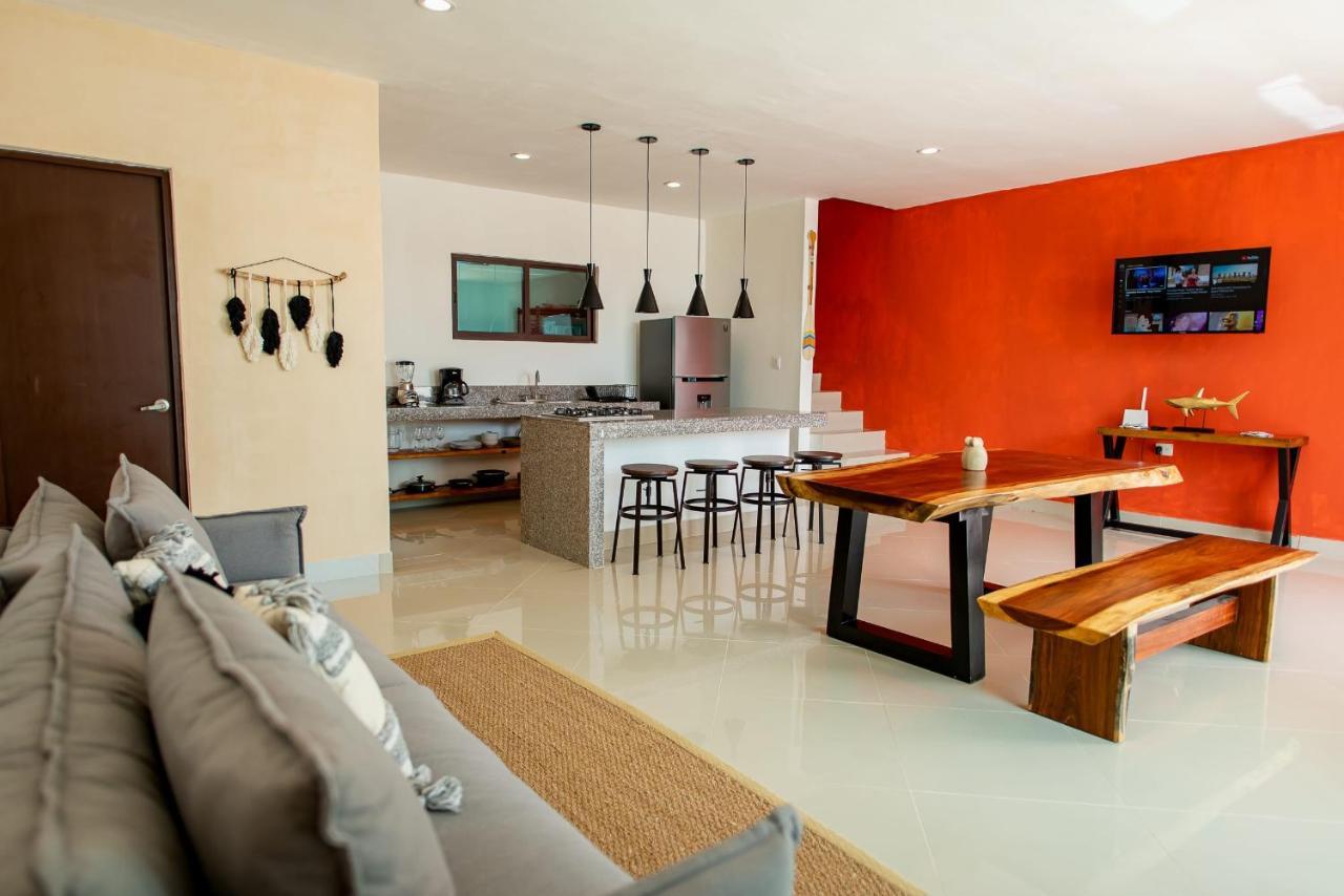 97982 New Modern Villa, Private Pool, High Internet Speed, 2 Blocks From The Beach Chicxulub Ngoại thất bức ảnh